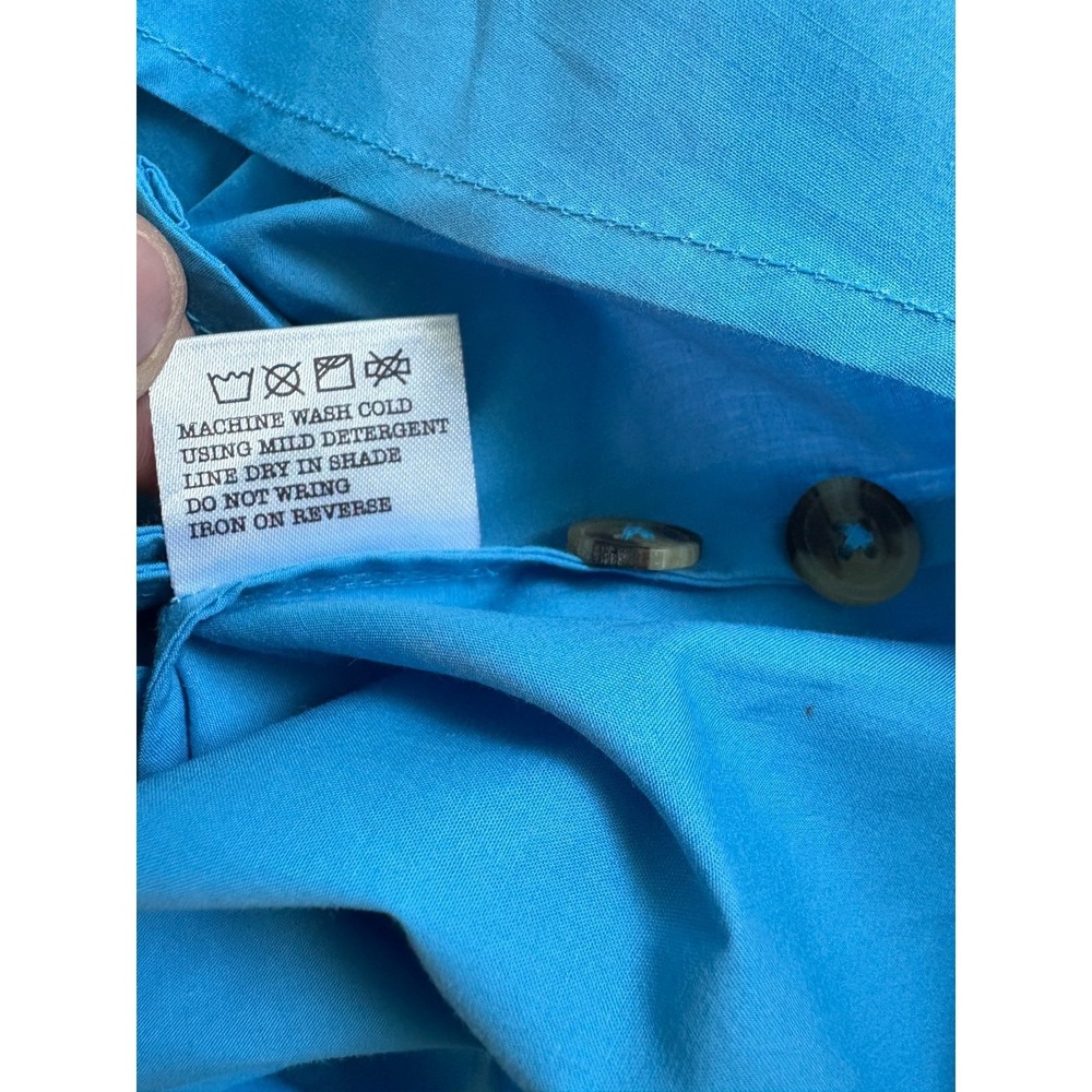 NWT Olivia James Womens Blue Belt Flap Pocket Utility Chic Mini Dress Size Large - Picture 13 of 16